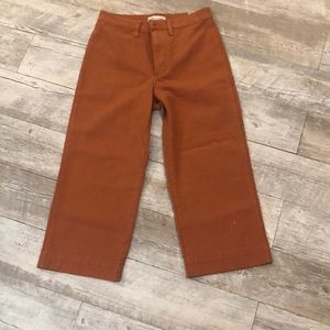NWT Madewell slim Emmett wide leg crop